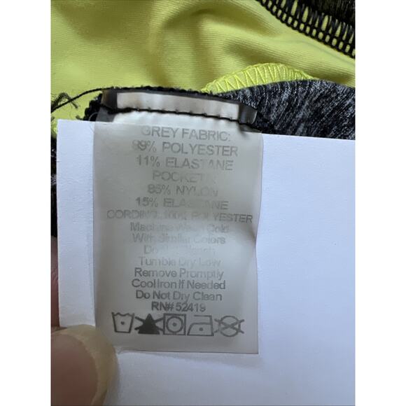 Athleta Pink Lotus Dress Medium Gray Yellow Athletic Stretch Performance Hiking - Picture 8 of 11